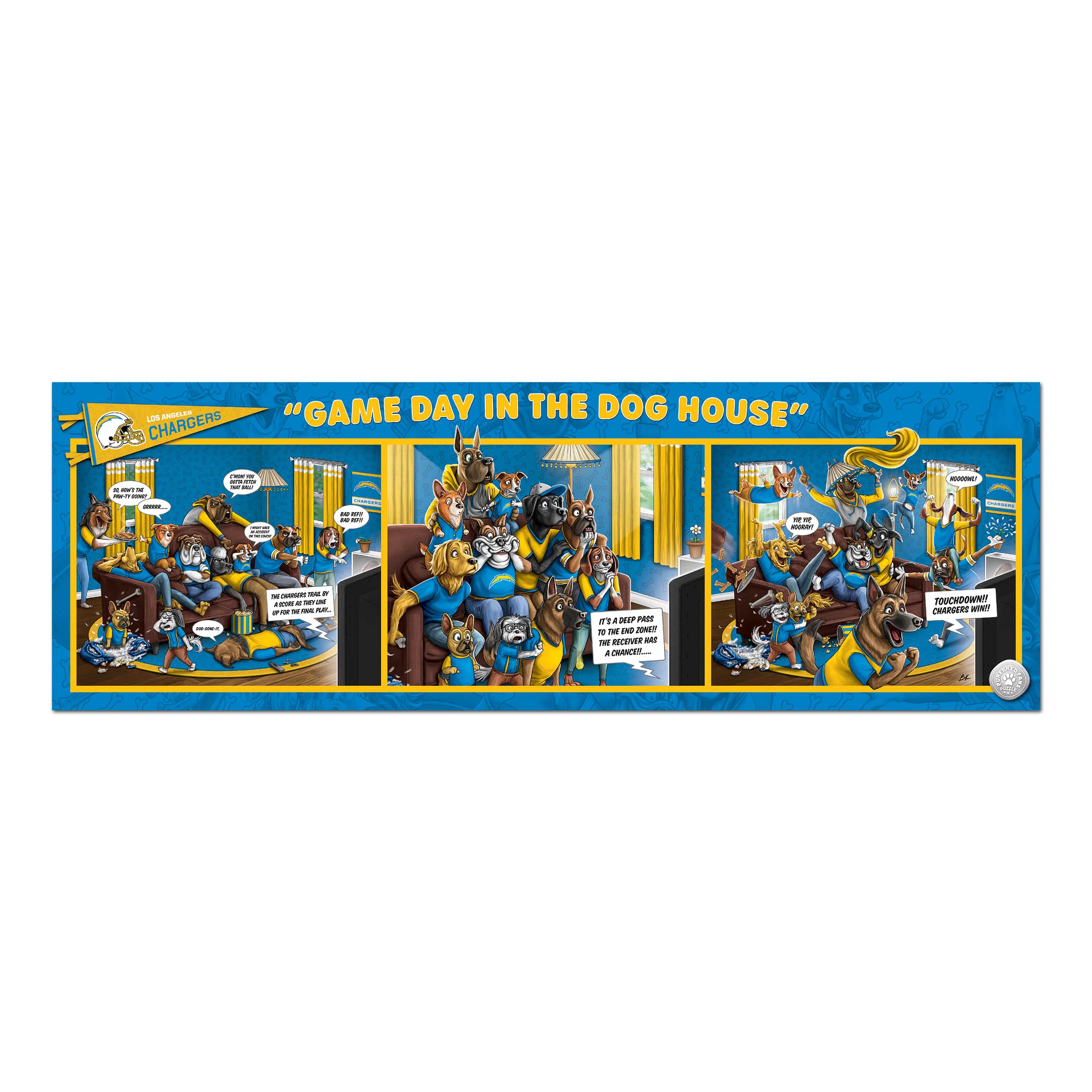 Foto 4 pulgar | Puzzle Youthefan Nfl Los Angeles Chargers Game Day, 1000 Unidades - Venta Internacional.