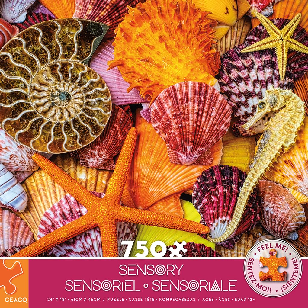 Foto 3 pulgar | Rompecabezas Ceaco Sensory Starfish And Shells 750 Piezas - Venta Internacional.