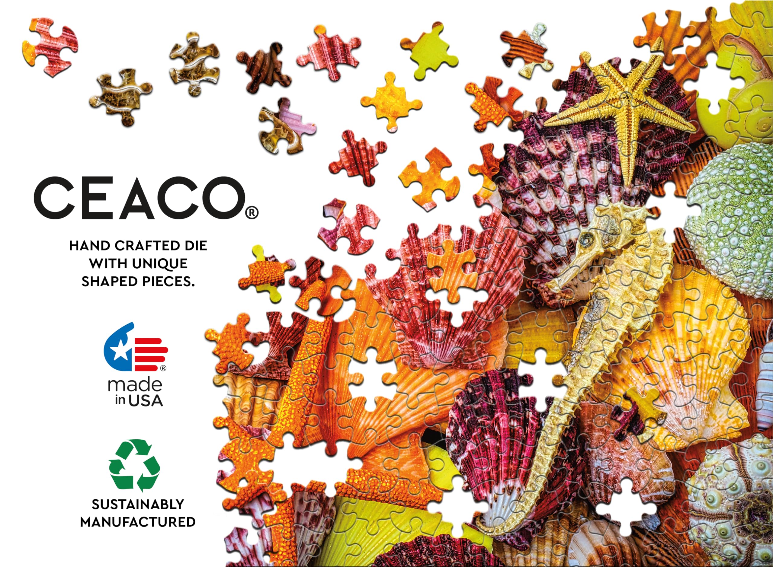 Foto 5 | Rompecabezas Ceaco Sensory Starfish And Shells 750 Piezas - Venta Internacional.