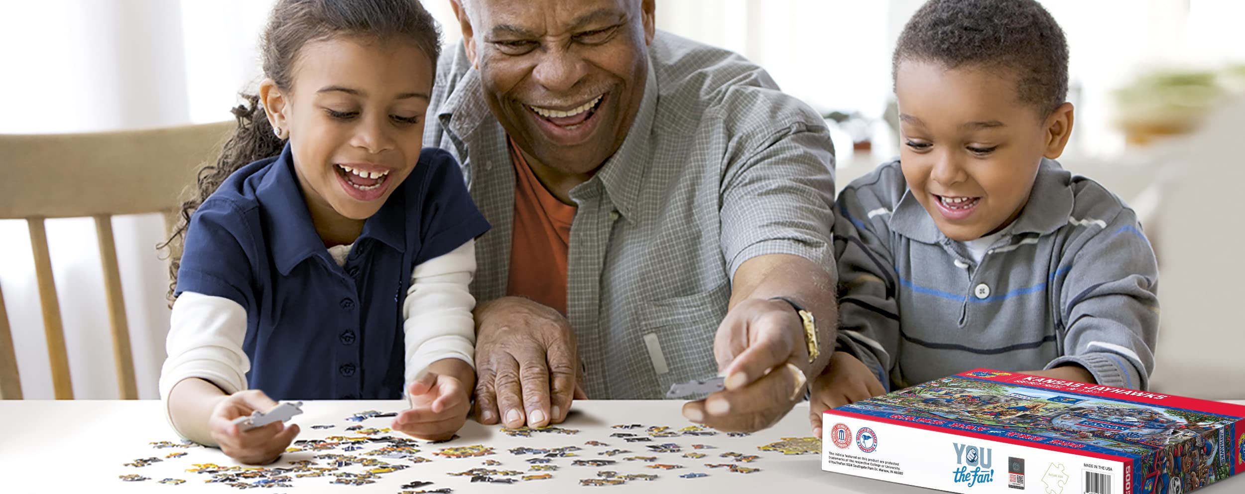 Foto 3 pulgar | Puzzle Youthefan Ncaa Kansas Jayhawks Game Day At The Zoo, 500 Unidades - Venta Internacional.