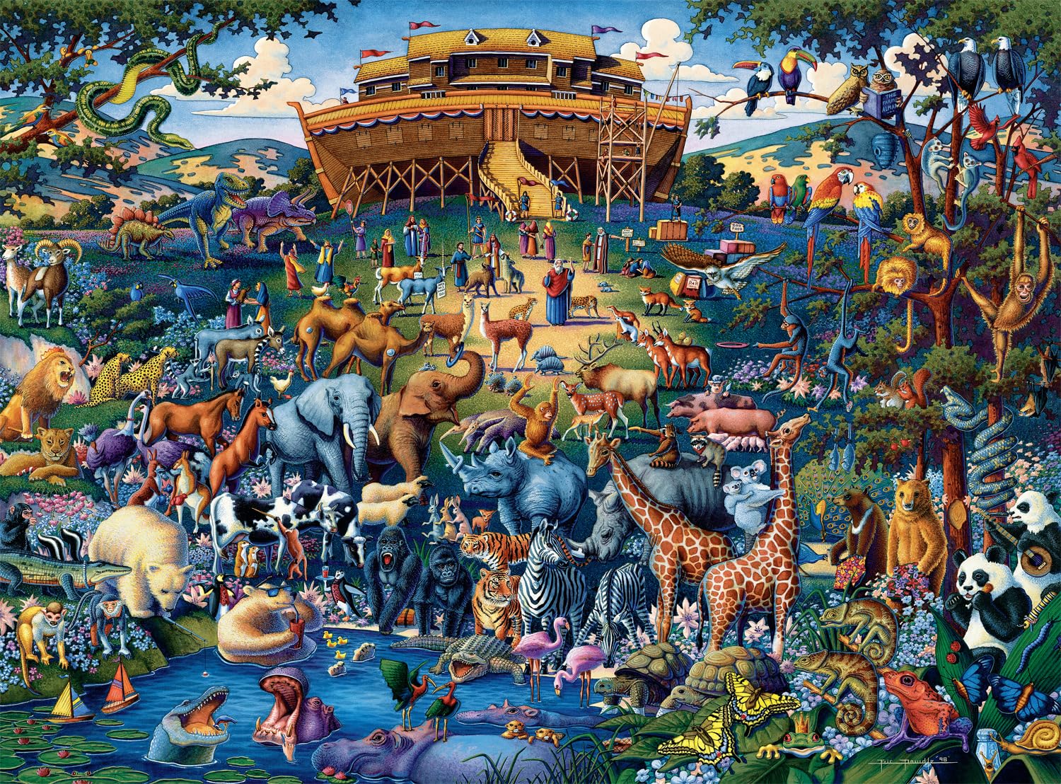 Rompecabezas Buffalo Games Dowdle Noah's Ark 1000 Piezas - Venta Internacional.