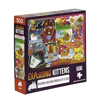 Foto 1 | Puzle Exploding Kittens: Los Sueños Y Las Pesadillas, 500 Piezas - Venta Internacional.