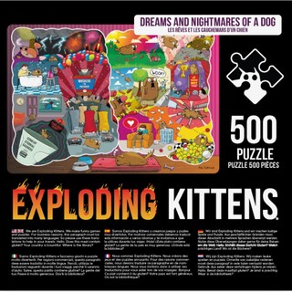 Foto 2 | Puzle Exploding Kittens: Los Sueños Y Las Pesadillas, 500 Piezas - Venta Internacional.