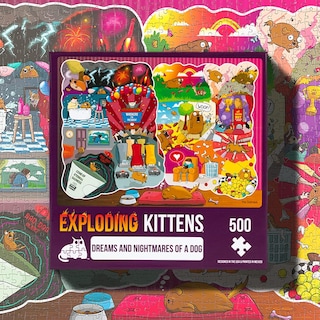 Foto 3 | Puzle Exploding Kittens: Los Sueños Y Las Pesadillas, 500 Piezas - Venta Internacional.