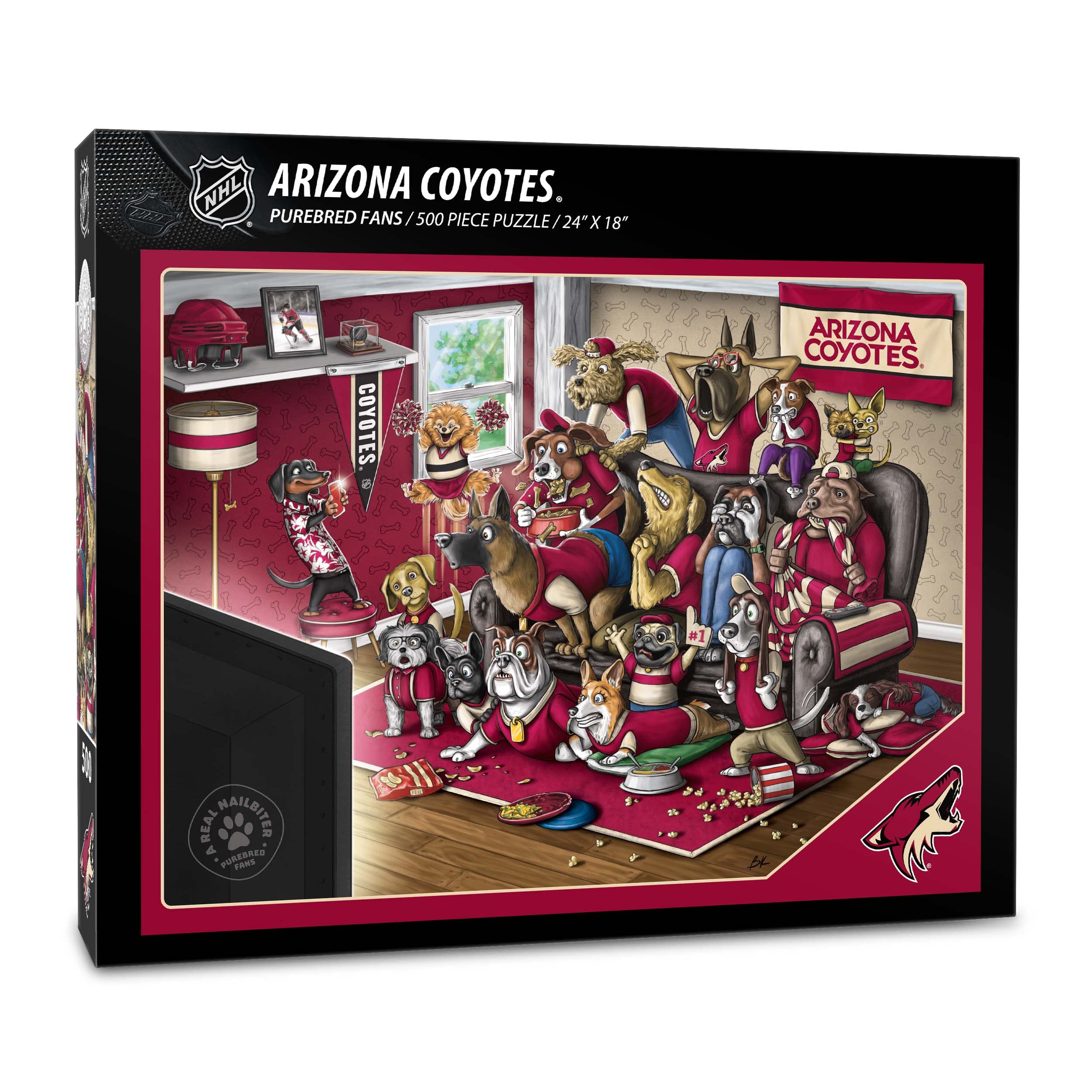 Foto 2 pulgar | Puzzle Youthefan, Fanáticos De Raza Pura De Los Arizona Coyotes De La Nhl, 500 Unidades - Venta Internacional.