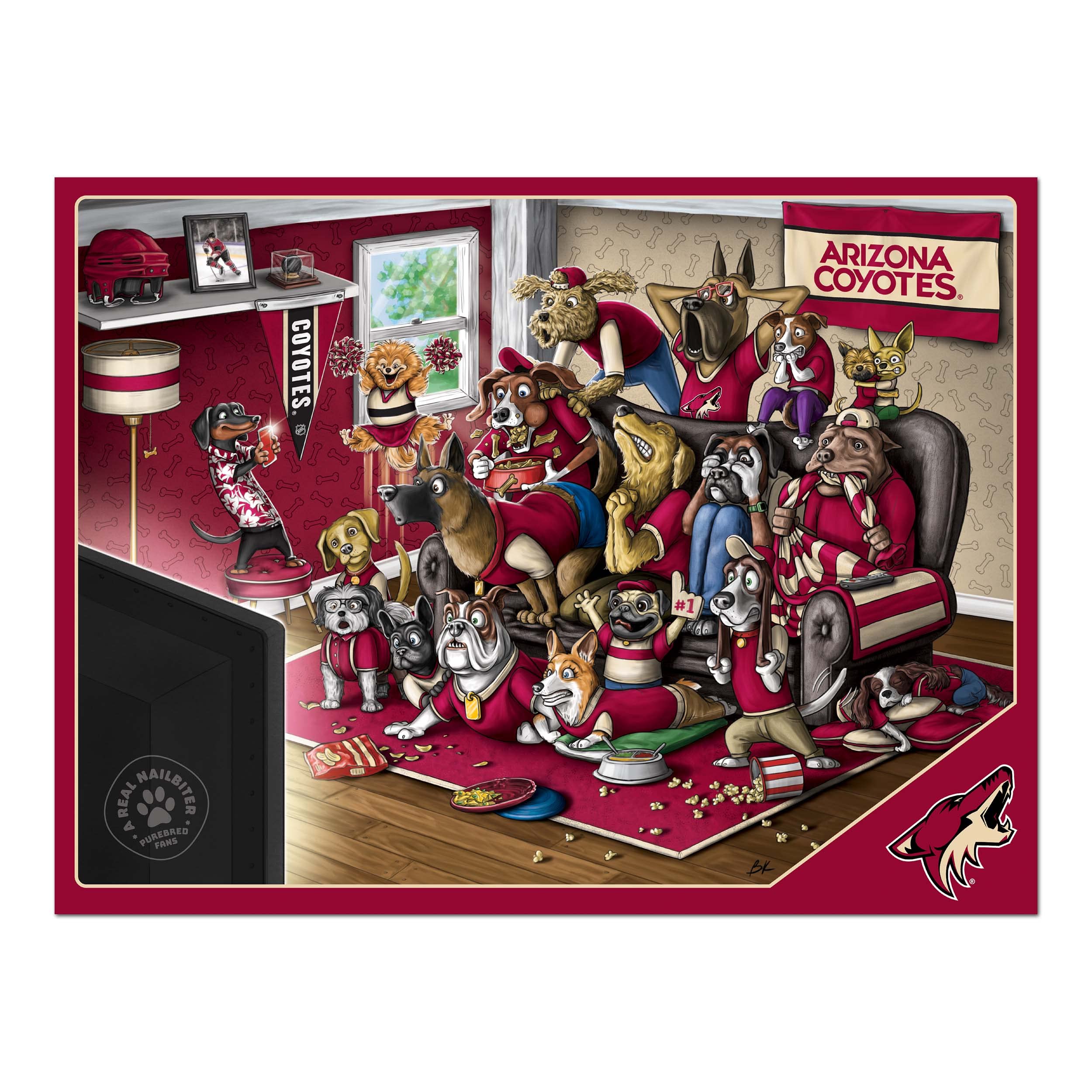 Foto 4 pulgar | Puzzle Youthefan, Fanáticos De Raza Pura De Los Arizona Coyotes De La Nhl, 500 Unidades - Venta Internacional.