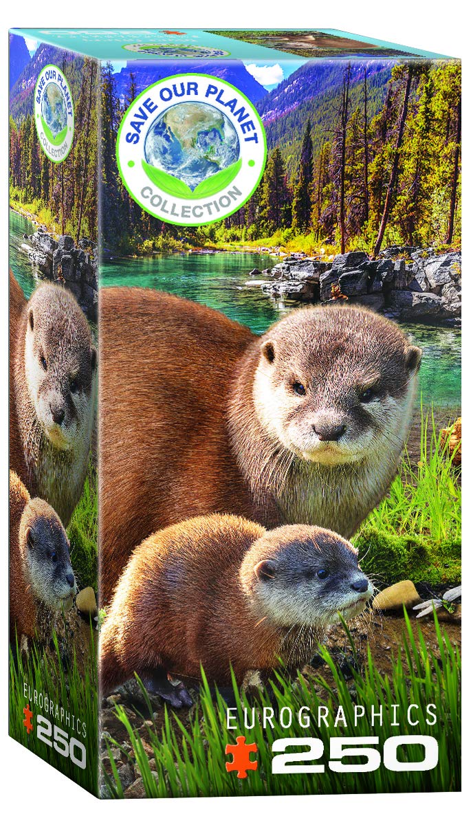 Puzle Eurographics Otters, 250 Piezas, 13 Cm X 19 Cm - Venta Internacional.