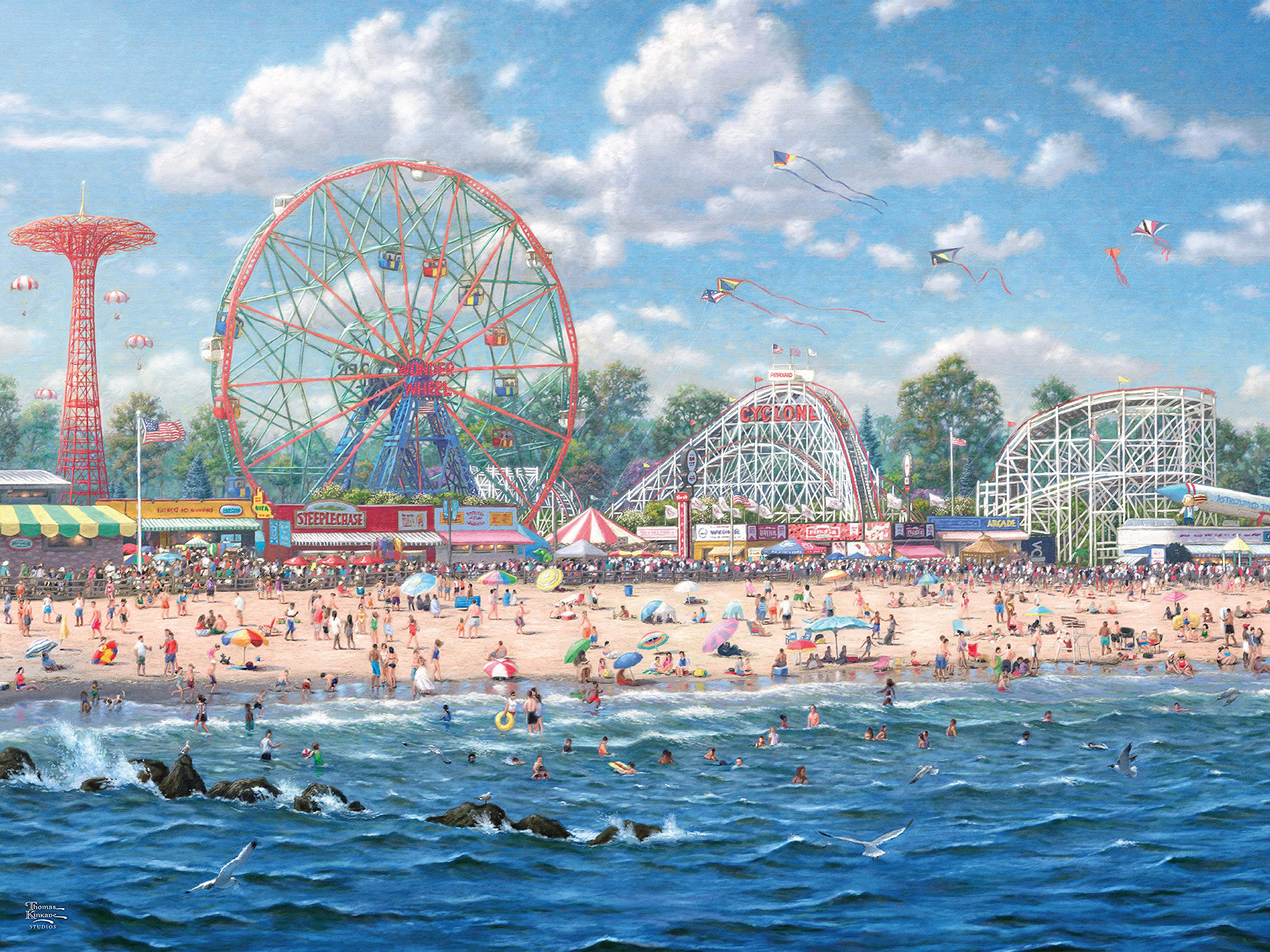 Foto 1 | Rompecabezas De Ceaco Thomas Kinkade Inspirations Coney Island - Venta Internacional.