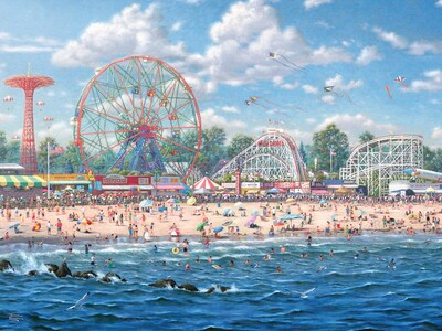 Foto 1 | Rompecabezas De Ceaco Thomas Kinkade Inspirations Coney Island - Venta Internacional.
