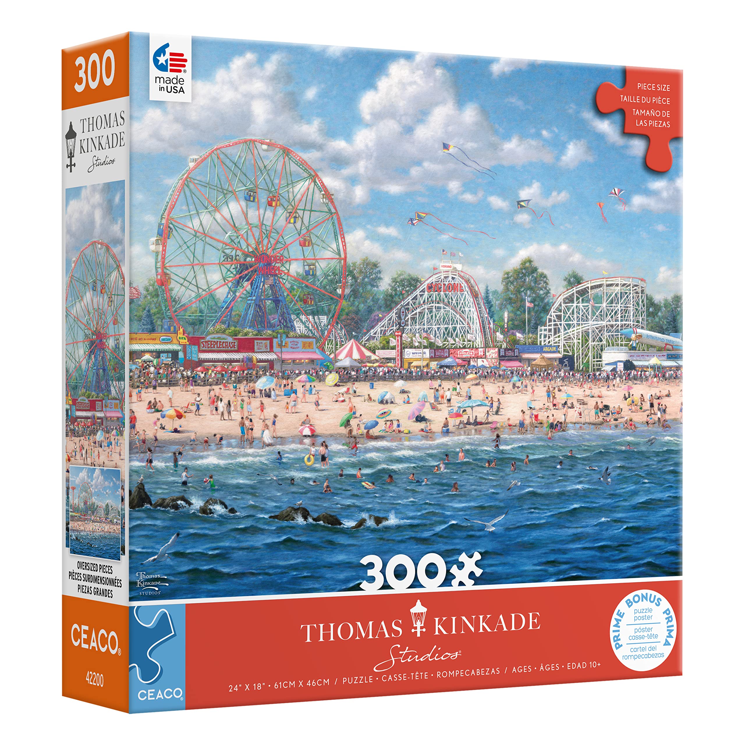 Foto 3 | Rompecabezas De Ceaco Thomas Kinkade Inspirations Coney Island - Venta Internacional.
