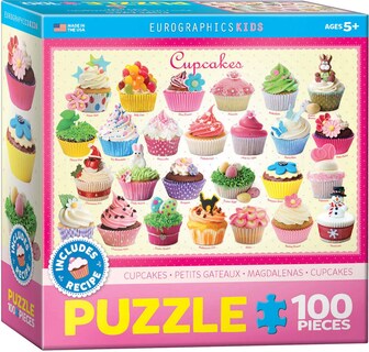 Foto 1 | Puzzle Eurographics Cupcakes De 100 Piezas - Venta Internacional.