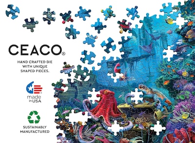 Foto 6 | Rompecabezas Ceaco Undersea Glow De 750 Piezas Con Brillo En La Oscuridad - Venta Internacional.