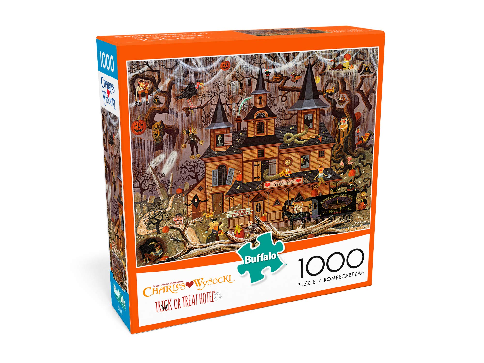 Foto 4 pulgar | Rompecabezas Buffalo Games Trick Or Treat Hotel 1000 Piezas - Venta Internacional.
