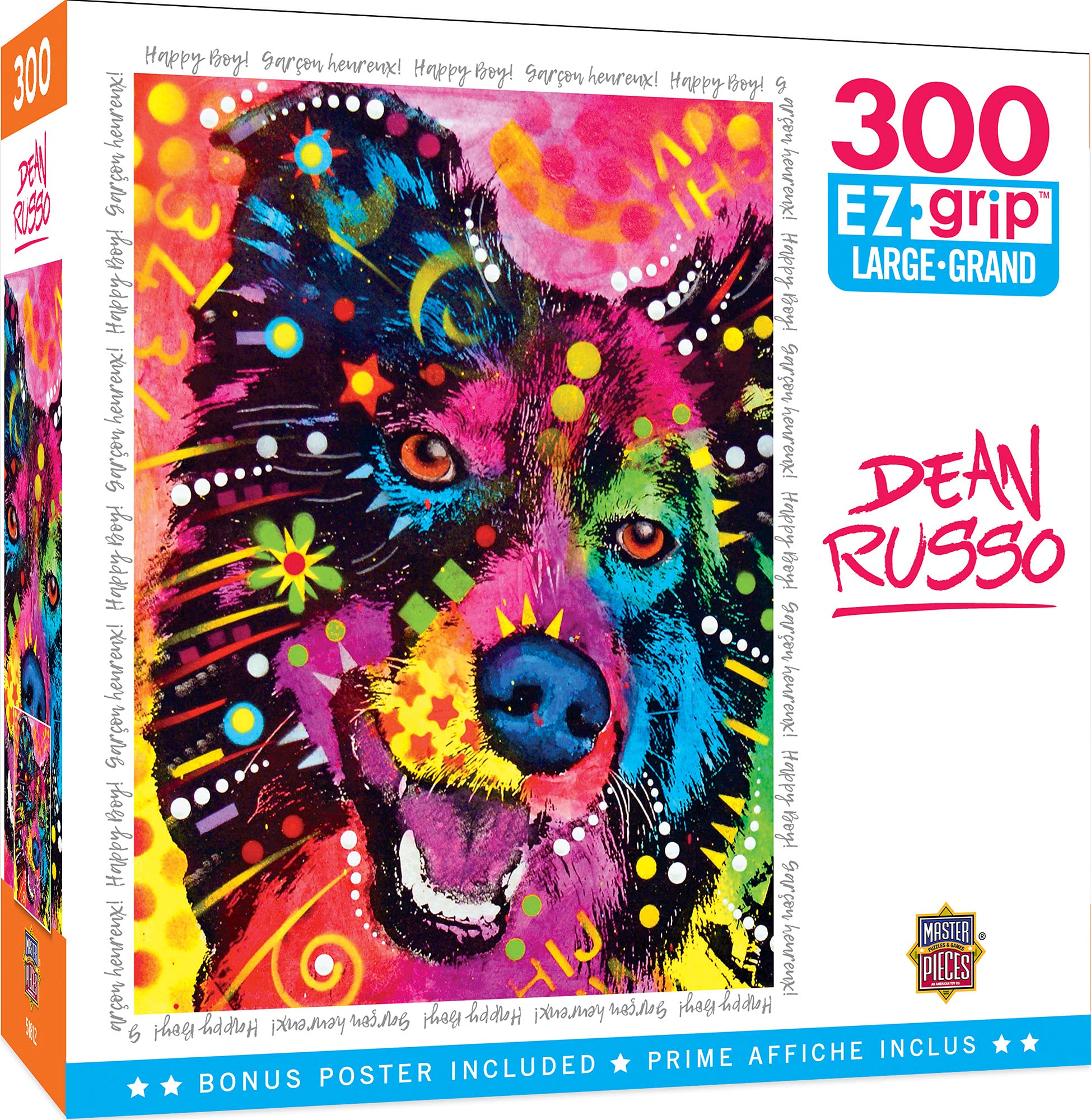 Rompecabezas Masterpieces Happy Boy De 300 Piezas Con Ez Grip - Venta Internacional.
