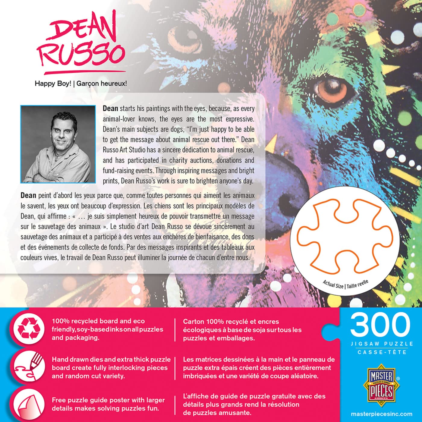 Foto 4 pulgar | Rompecabezas Masterpieces Happy Boy De 300 Piezas Con Ez Grip - Venta Internacional.