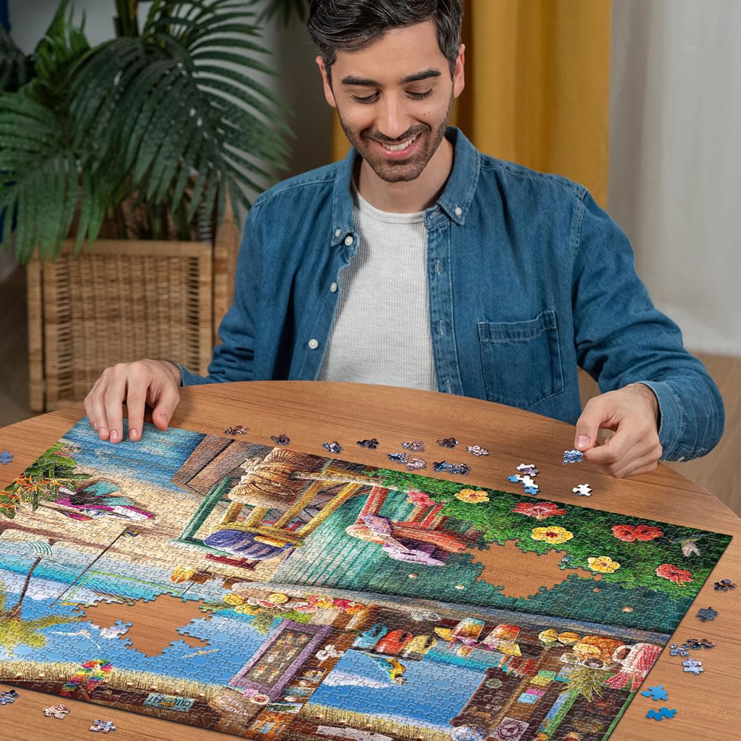 Foto 5 pulgar | Rompecabezas Ravensburger Beach Bar Breezes 1500 Piezas - Venta Internacional.