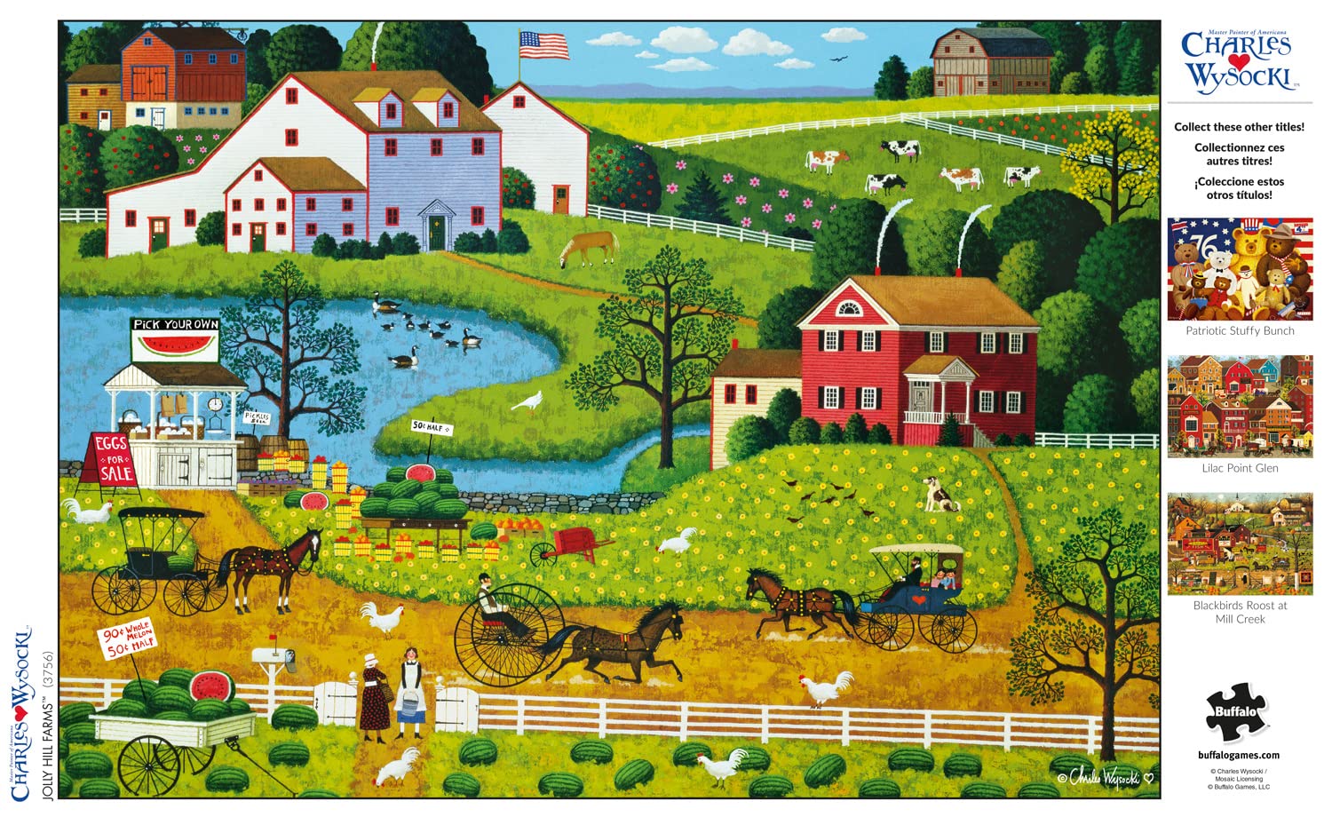 Foto 5 | Rompecabezas Buffalo Games Charles Wysocki 500 Piezas - Venta Internacional.