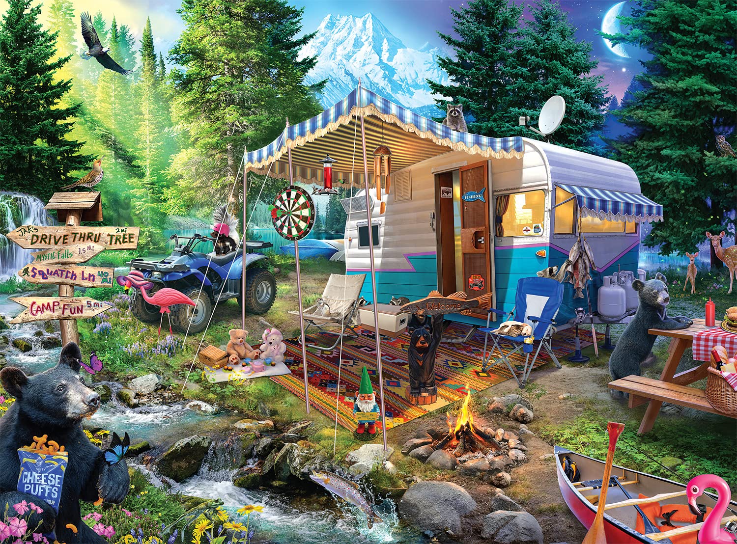 Foto 1 | Rompecabezas Buffalo Games Mountain Retreat 1000 Piezas - Venta Internacional.