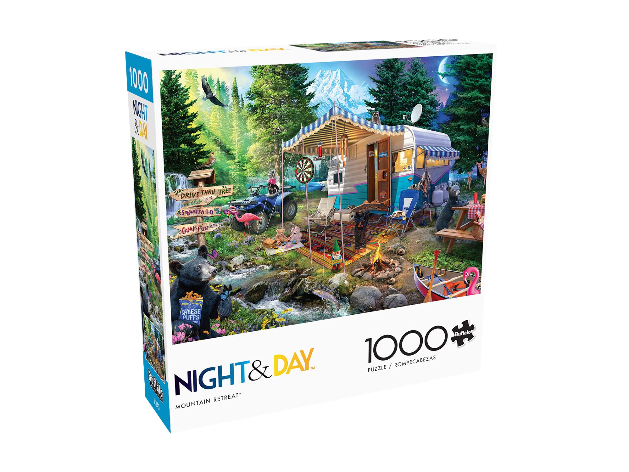Foto 3 | Rompecabezas Buffalo Games Mountain Retreat 1000 Piezas - Venta Internacional.