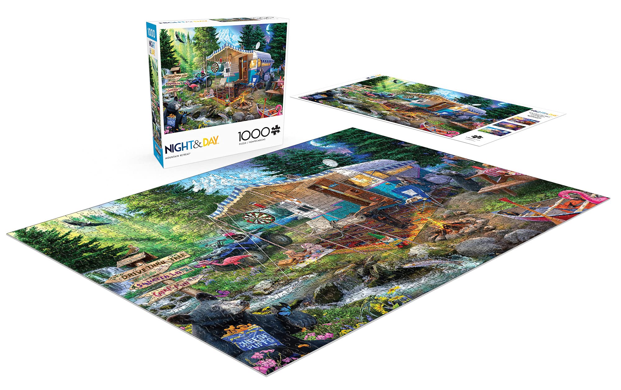 Foto 5 pulgar | Rompecabezas Buffalo Games Mountain Retreat 1000 Piezas - Venta Internacional.