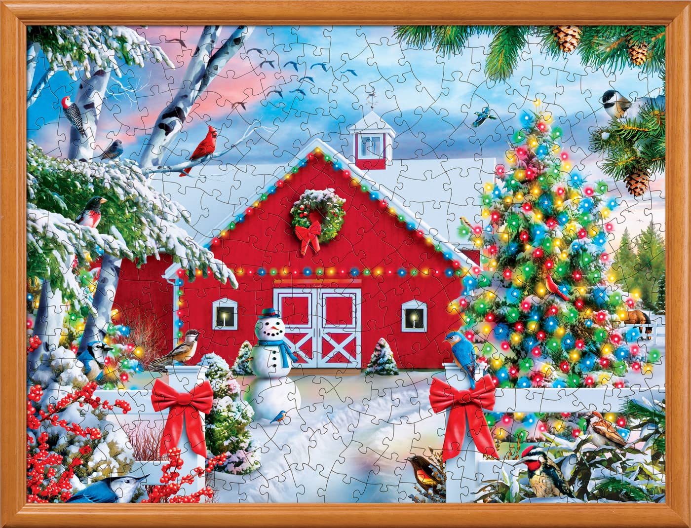 Foto 6 pulgar | Rompecabezas Masterpieces Country Christmas 300 Piezas - Venta Internacional.