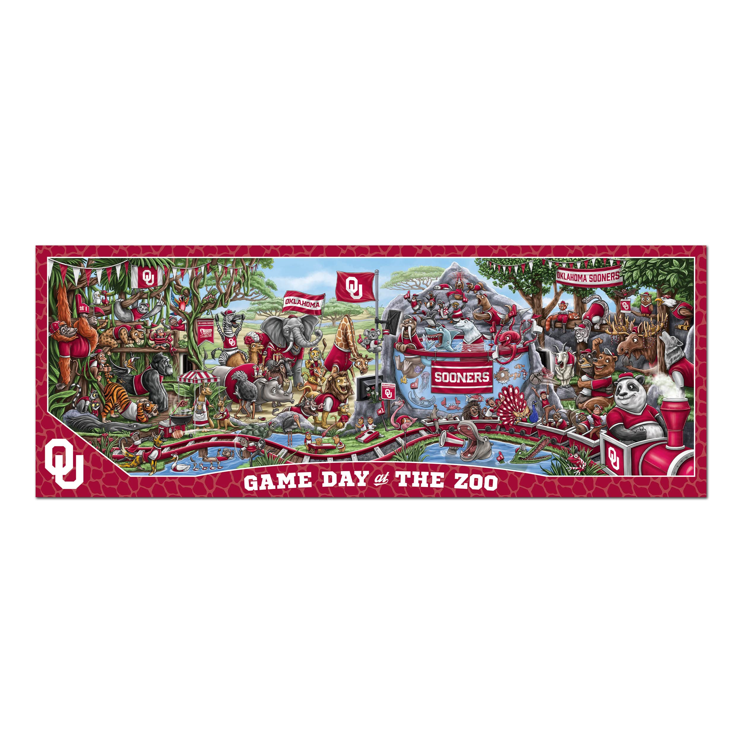 Foto 4 pulgar | Puzzle Youthefan Ncaa Oklahoma Sooners Game Day En The Zoo - Venta Internacional.