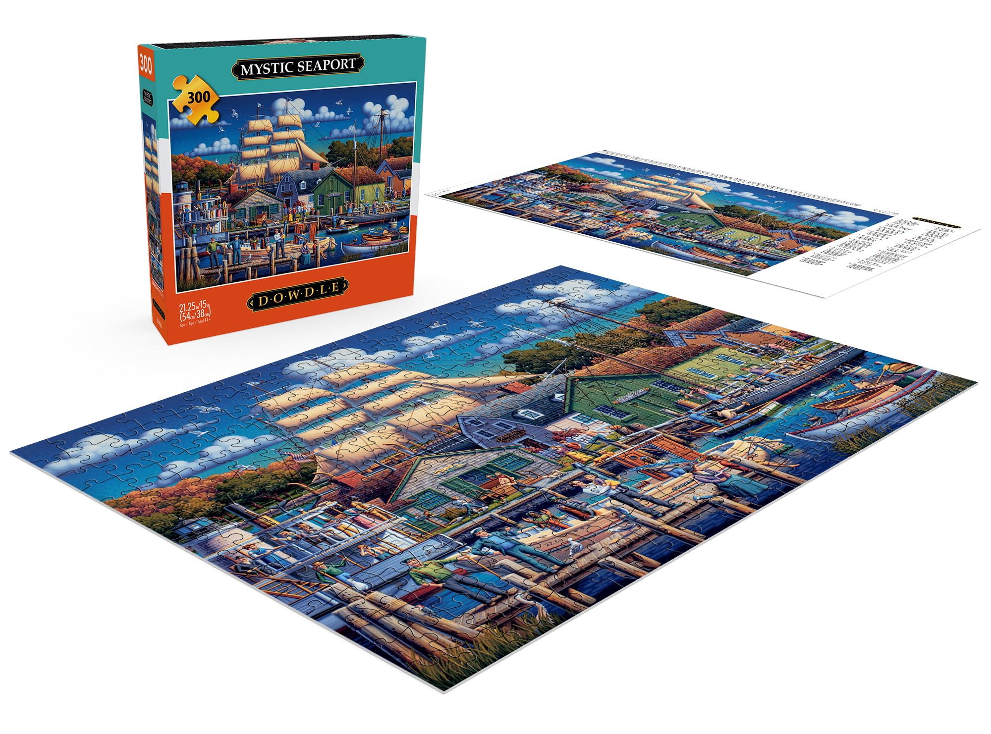Foto 5 pulgar | Rompecabezas Buffalo Games Dowdle Mystic Seaport 300 Piezas - Venta Internacional.