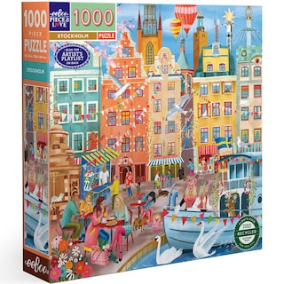 Foto 1 | Puzzle Eboo Piece & Love: Estocolmo 1000 Piezas - Venta Internacional.