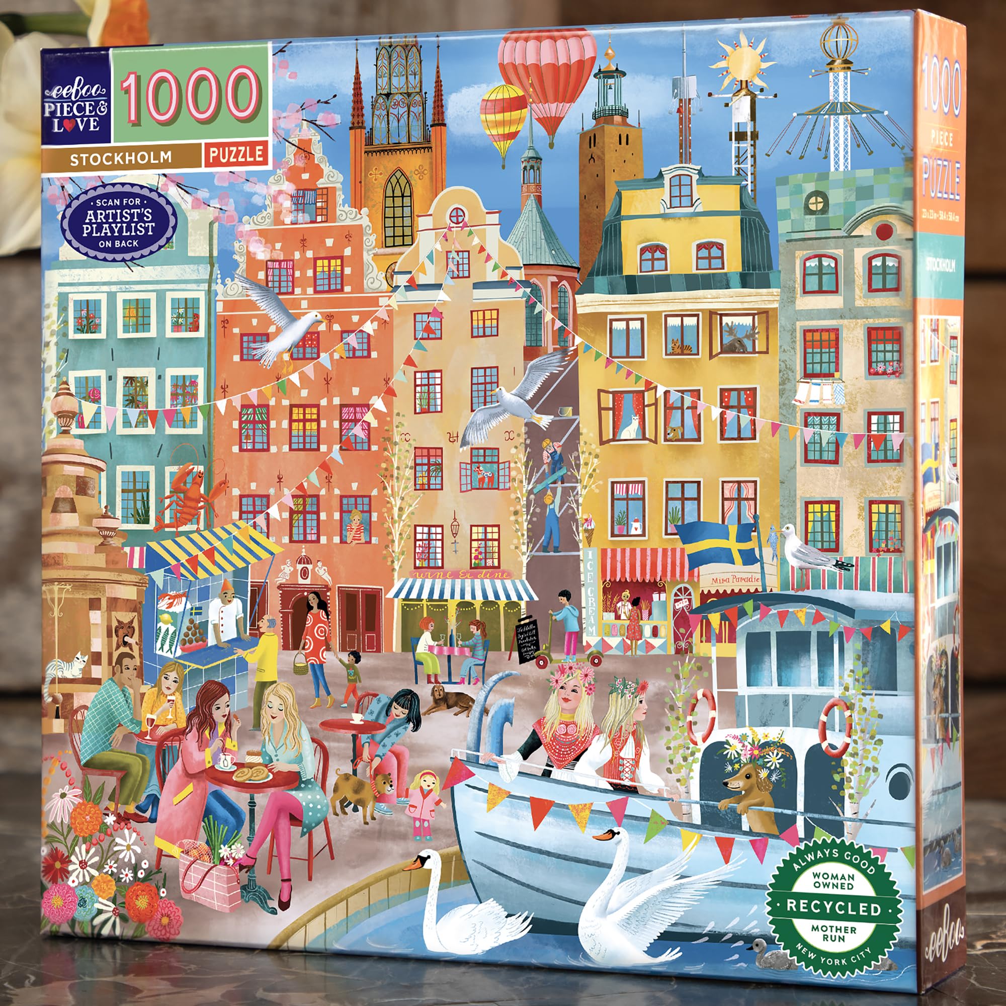 Foto 4 | Puzzle Eboo Piece & Love: Estocolmo 1000 Piezas - Venta Internacional.