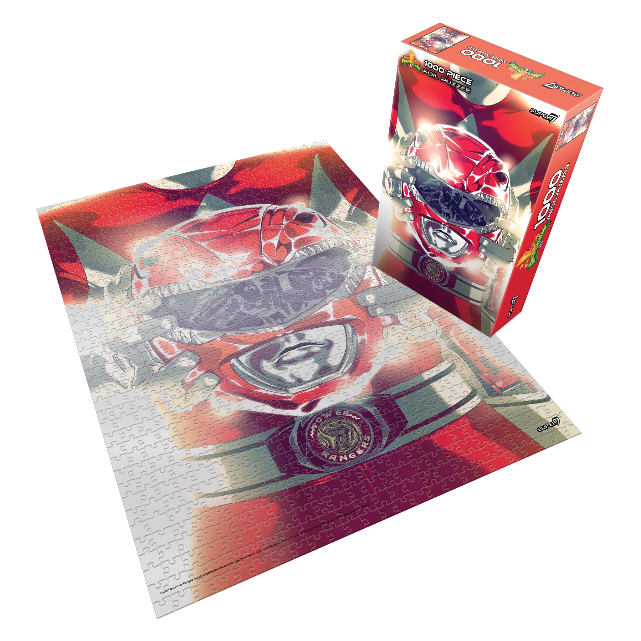 Foto 2 pulgar | Puzzle Super7 Mighty Morphin Power Rangers Red Ranger, 1000 Unidades - Venta Internacional.