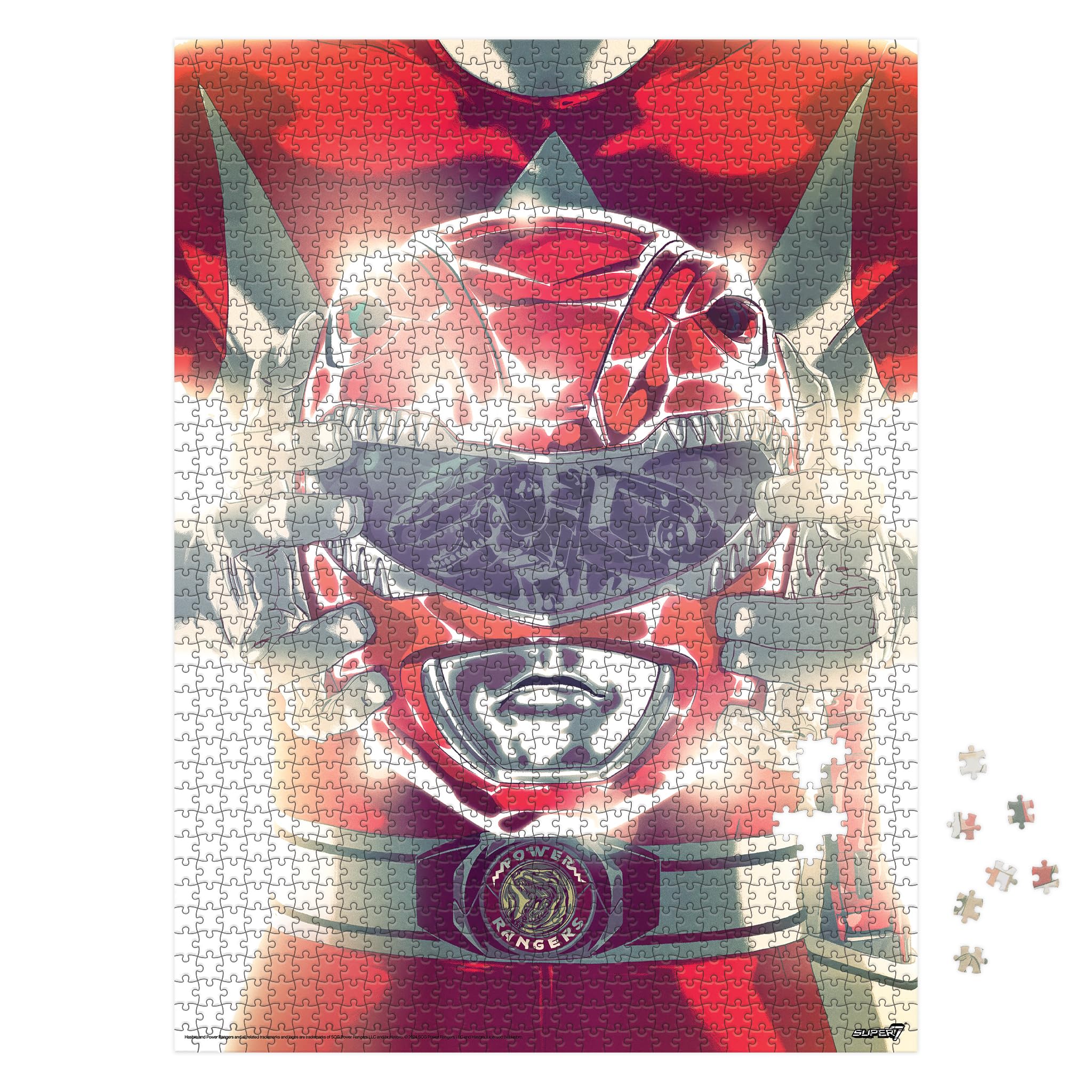 Foto 4 pulgar | Puzzle Super7 Mighty Morphin Power Rangers Red Ranger, 1000 Unidades - Venta Internacional.