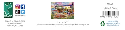 Foto 7 | Rompecabezas Ceaco David Maclean Beach Diner 1000 Piezas - Venta Internacional.