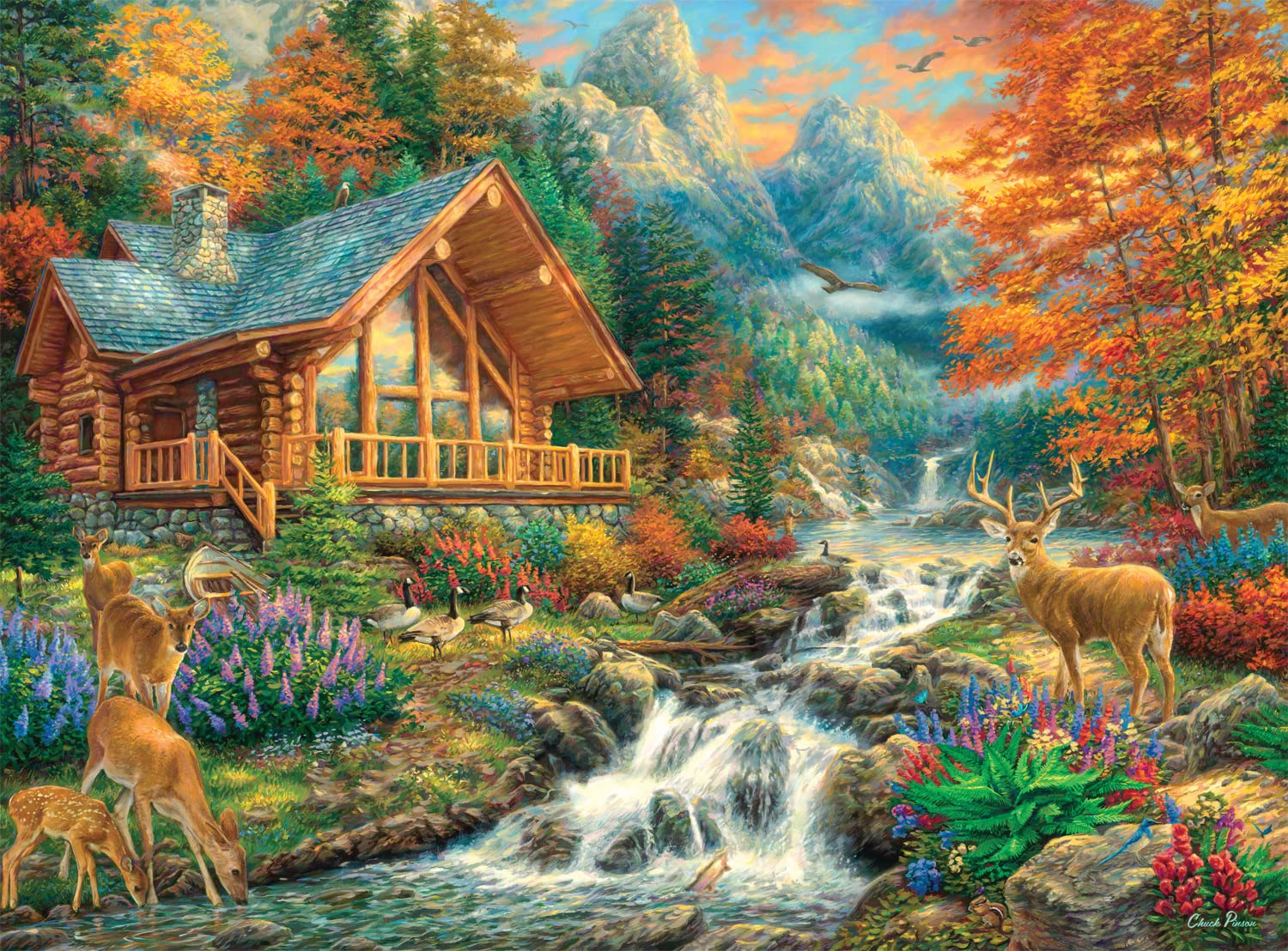 Rompecabezas Buffalo Games Alpine Serenity 1000 Piezas - Venta Internacional.