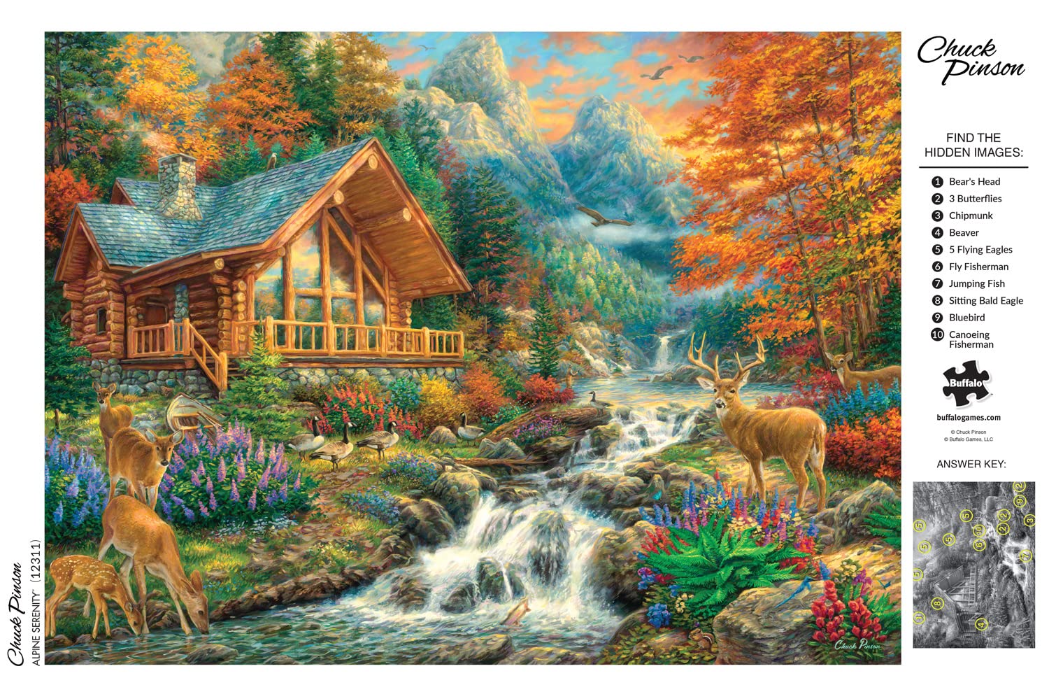 Foto 5 | Rompecabezas Buffalo Games Alpine Serenity 1000 Piezas - Venta Internacional.