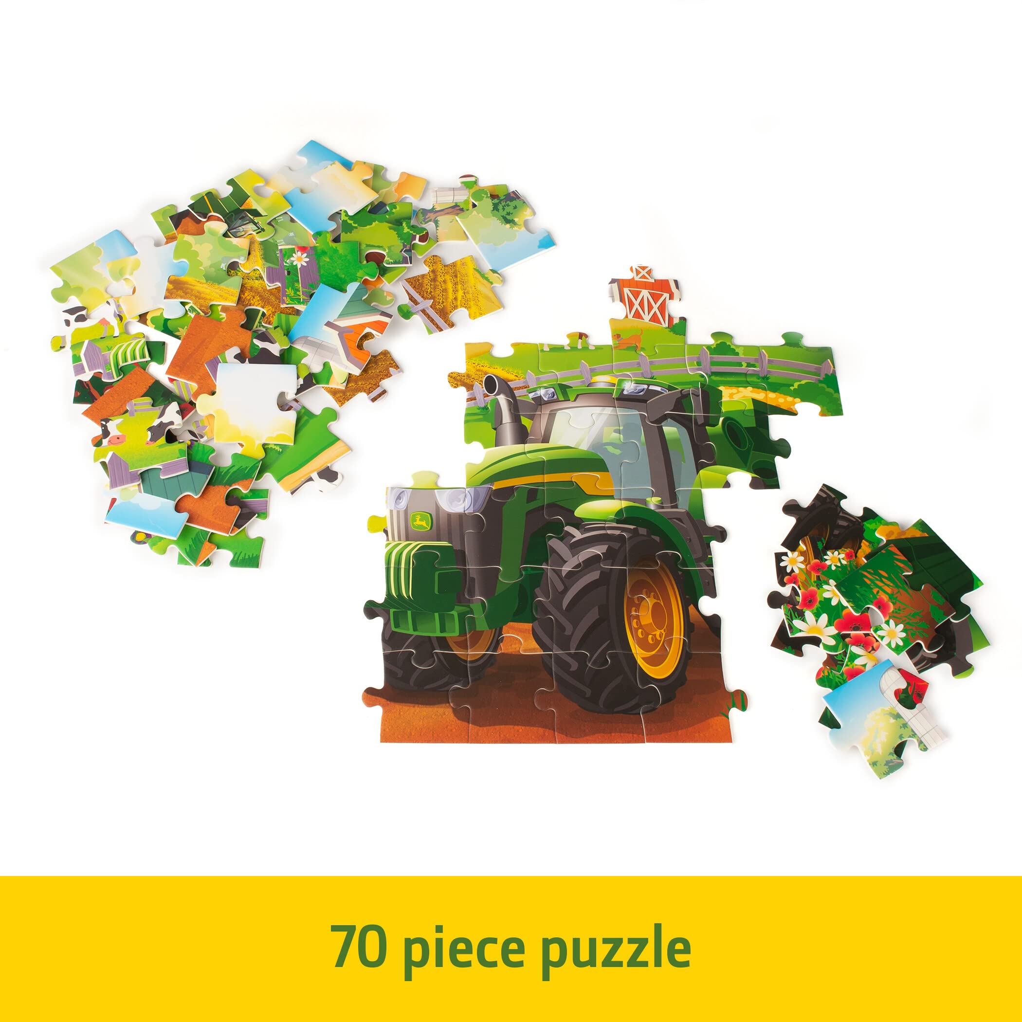 Foto 4 pulgar | Puzle John Deere Farm Kids De 70 Piezas Para Niños Mayores De 4 Años - Venta Internacional.