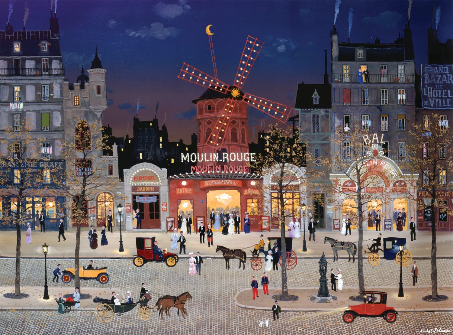 Rompecabezas Buffalo Games Michel Delacroix Le Moulin Rouge - Venta Internacional.