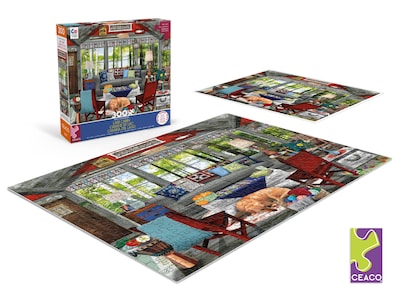 Foto 2 | Rompecabezas Ceaco Tracy Flickinger Lake Cabin 300 Piezas - Venta Internacional.