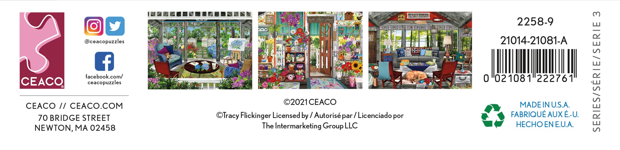 Foto 6 pulgar | Rompecabezas Ceaco Tracy Flickinger Lake Cabin 300 Piezas - Venta Internacional.