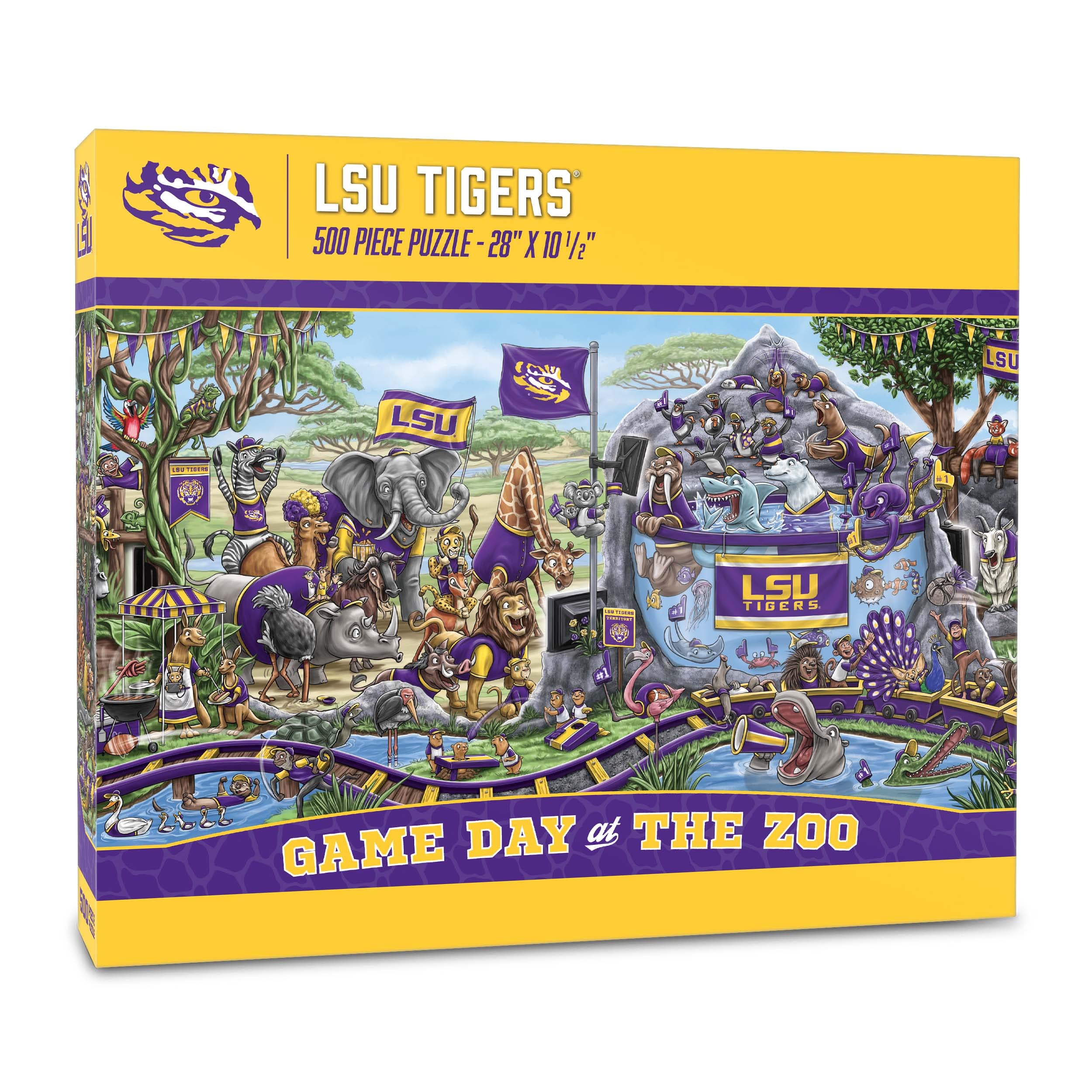 Foto 2 pulgar | Puzzle Youthefan Ncaa Lsu Tigers Game Day At The Zoo, 500 Unidades - Venta Internacional.