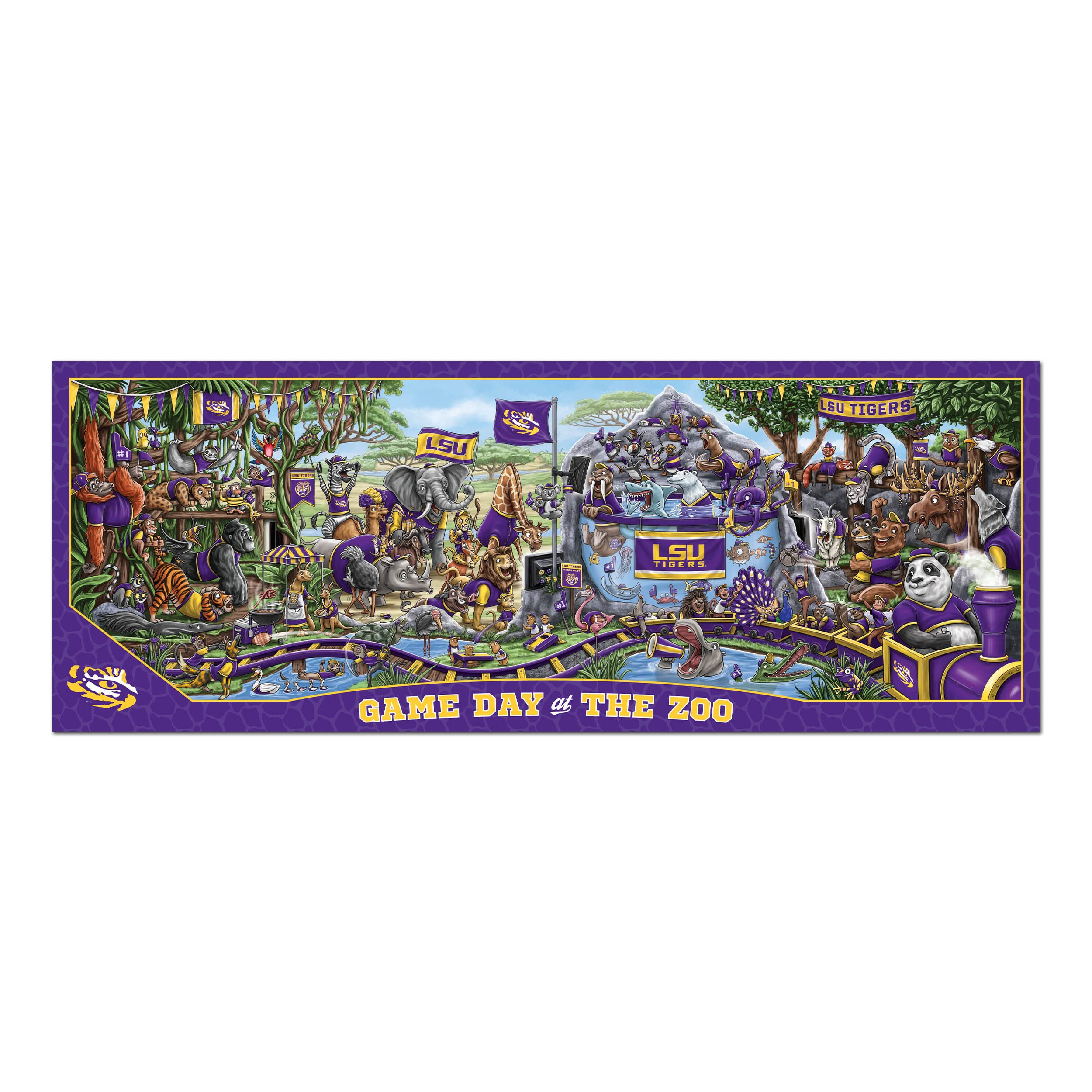 Foto 4 pulgar | Puzzle Youthefan Ncaa Lsu Tigers Game Day At The Zoo, 500 Unidades - Venta Internacional.