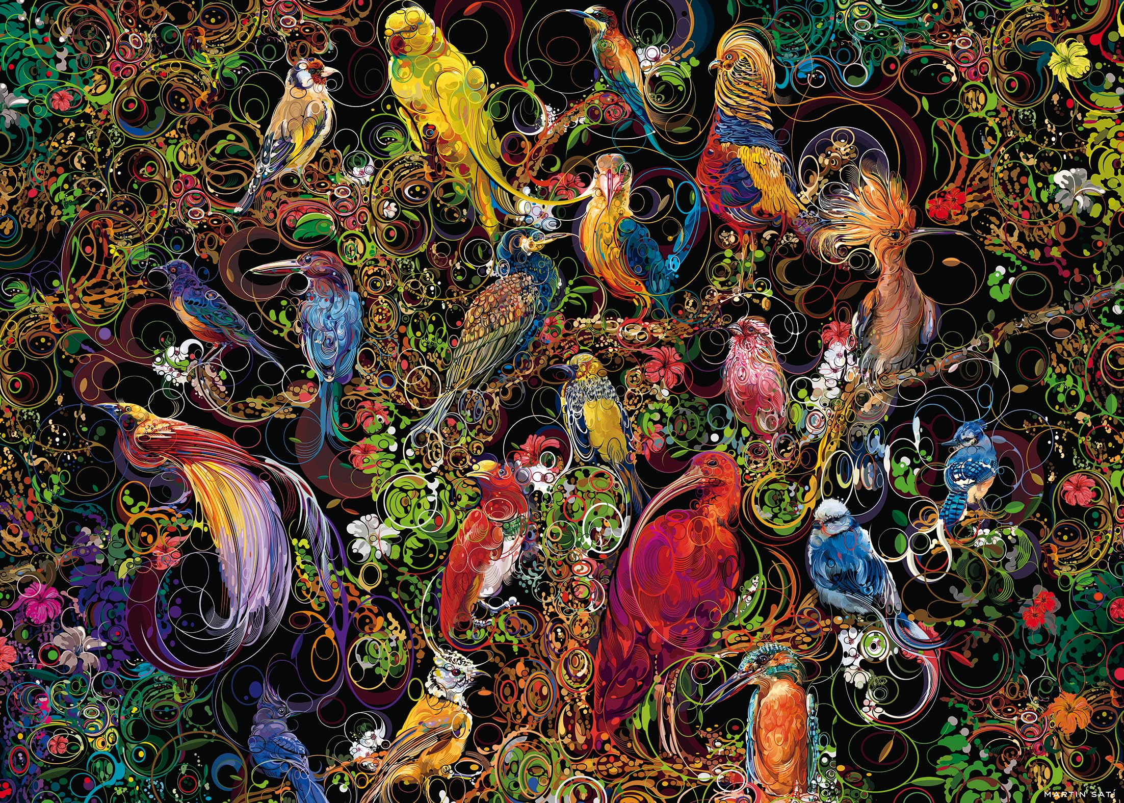 Foto 2 pulgar | Rompecabezas Ravensburger Birds Of Art 1000 Piezas - Venta Internacional.