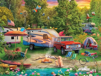 Foto 1 | Rompecabezas Ceaco Lakeside Camping 500 Piezas - Venta Internacional.