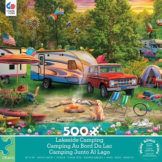 Foto 2 | Rompecabezas Ceaco Lakeside Camping 500 Piezas - Venta Internacional.