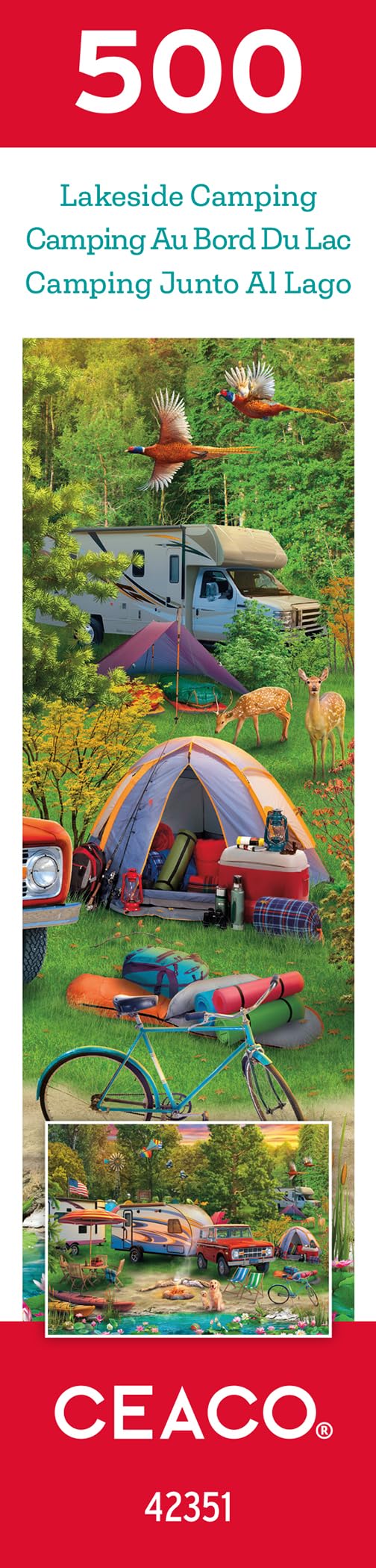 Foto 8 pulgar | Rompecabezas Ceaco Lakeside Camping 500 Piezas - Venta Internacional.