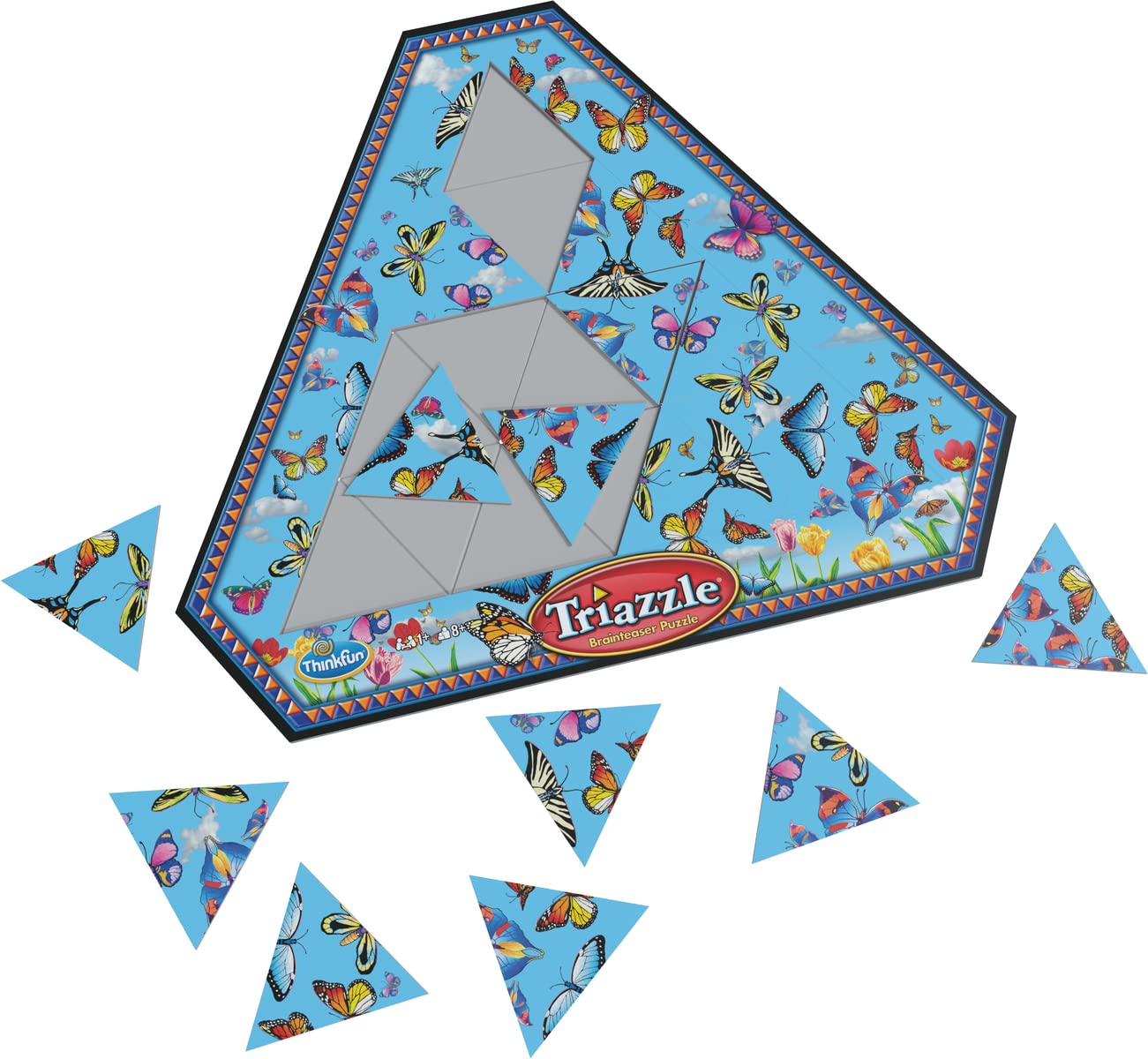 Foto 2 pulgar | Brain Puzzle Thinkfun Triazzle Con Mariposas A Juego - Venta Internacional.