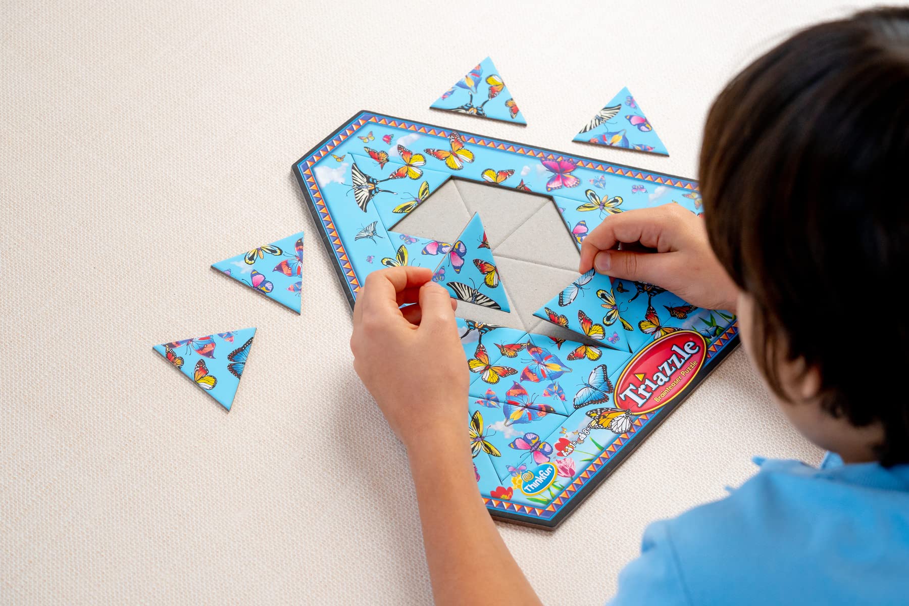 Foto 3 | Brain Puzzle Thinkfun Triazzle Con Mariposas A Juego - Venta Internacional.