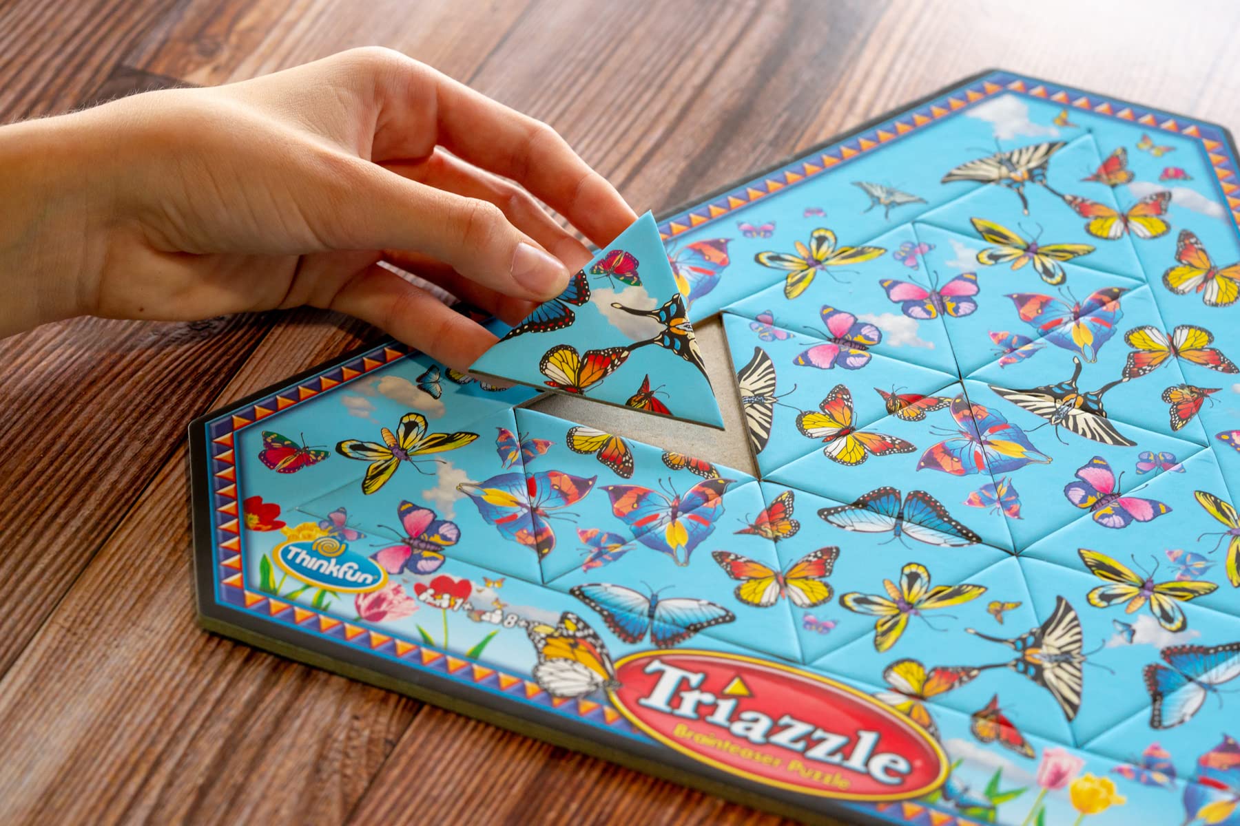 Foto 5 pulgar | Brain Puzzle Thinkfun Triazzle Con Mariposas A Juego - Venta Internacional.