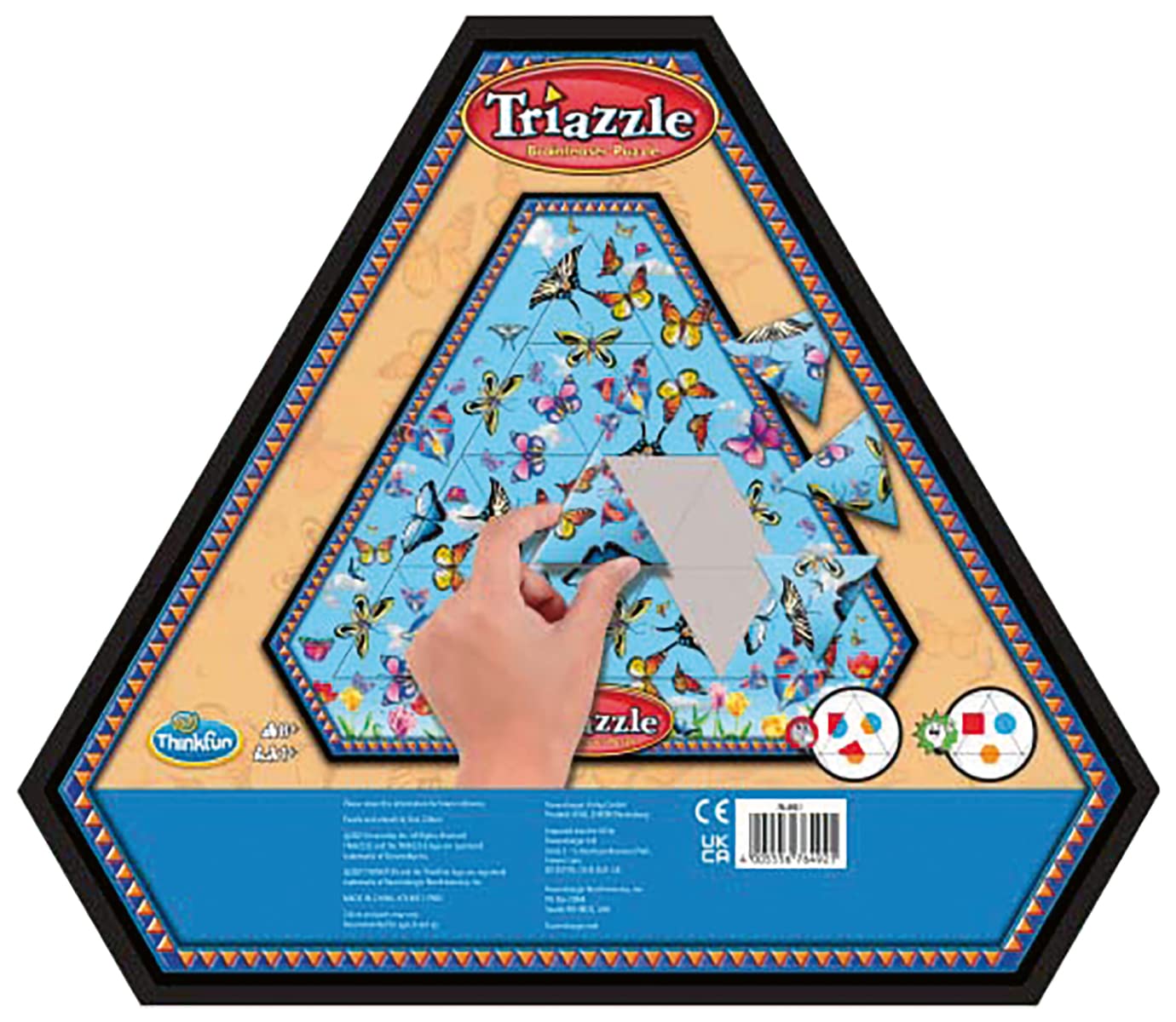 Foto 8 pulgar | Brain Puzzle Thinkfun Triazzle Con Mariposas A Juego - Venta Internacional.