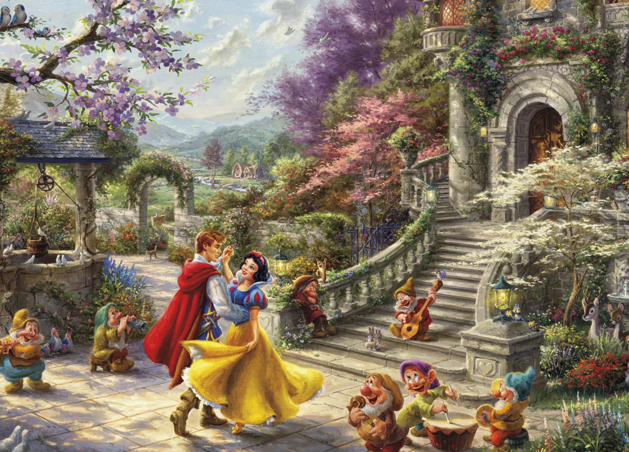 Foto 2 pulgar | Rompecabezas Ceaco Disney Thomas Kinkade Blancanieves 1000 Piezas - Venta Internacional.