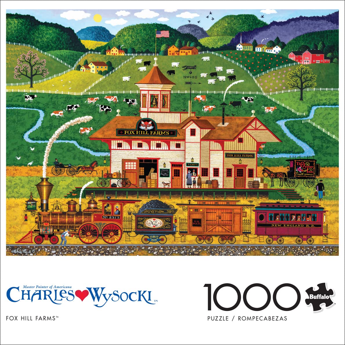 Foto 3 pulgar | Rompecabezas Buffalo Games Charles Wysocki Fox Hill Farms - Venta Internacional.